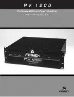 Peavey PV 1200 Operating Manual предпросмотр