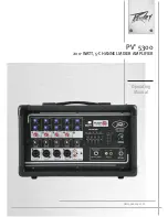 Предварительный просмотр 1 страницы Peavey PV 5300 Operating Manual