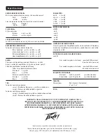 Предварительный просмотр 32 страницы Peavey PV 5300 Operating Manual