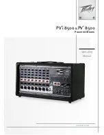 Предварительный просмотр 1 страницы Peavey PV 8500 Operating Manual