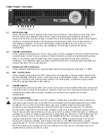 Предварительный просмотр 8 страницы Peavey PV Operation Manual