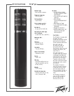 Предварительный просмотр 1 страницы Peavey PVM 480 Specifications