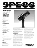 Peavey PVM 520i Specifications preview