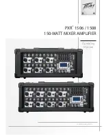 Peavey PXR 1506 Operating Manual предпросмотр