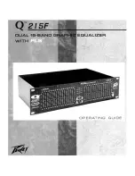 Предварительный просмотр 1 страницы Peavey Q 215F Operating Manual