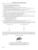 Preview for 28 page of Peavey Q215B Operating Manual