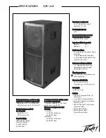 Peavey QW 218 Specifications preview