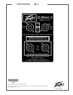 Preview for 8 page of Peavey QW-3 Specifications