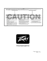 Предварительный просмотр 6 страницы Peavey Reno 400 User Manual