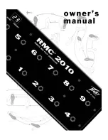 Preview for 1 page of Peavey RMC 2010 Owner'S Manual