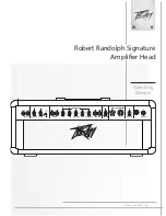 Предварительный просмотр 1 страницы Peavey Robert Randolph Signature 212 Operating Manual