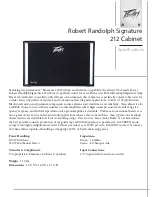 Предварительный просмотр 11 страницы Peavey Robert Randolph Signature 212 Operating Manual