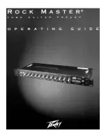 Предварительный просмотр 1 страницы Peavey Rock Master Operating Manual