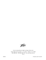 Preview for 20 page of Peavey S 4 Operating Manual