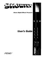 Предварительный просмотр 1 страницы Peavey ShowFex User Manual