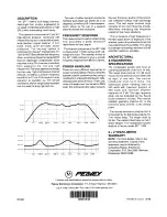 Предварительный просмотр 2 страницы Peavey SP 115M Specifications