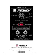 Предварительный просмотр 4 страницы Peavey SP 2X Specifications