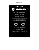 Предварительный просмотр 3 страницы Peavey SP 5X Specifications