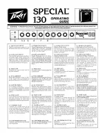 Предварительный просмотр 1 страницы Peavey Special 130 User Manual