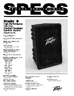 Preview for 1 page of Peavey Stadia II Specifications