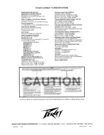 Предварительный просмотр 6 страницы Peavey Studio Chorus 70 Operating Manual