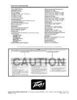 Предварительный просмотр 4 страницы Peavey Studio Pro 50 Operating Manual