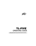 Peavey TL-FIVE Operating Manual предпросмотр