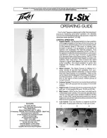 Предварительный просмотр 1 страницы Peavey TL-Six Operating Manual