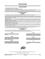 Предварительный просмотр 4 страницы Peavey TL-Six Operating Manual