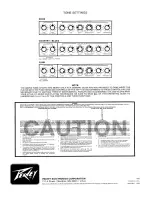 Предварительный просмотр 4 страницы Peavey TNT 130 Operating Manual