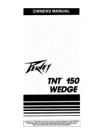 Peavey TNT 150 Wedge User Manual предпросмотр