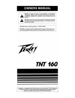 Peavey TNT 160 Owner'S Manual предпросмотр