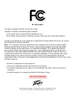 Preview for 20 page of Peavey Tour Series Operating Manual