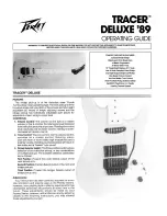 Предварительный просмотр 1 страницы Peavey Tracer Deluxe '89 Operating Manual