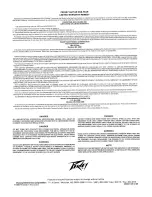 Preview for 4 page of Peavey Tracer II Operating Manual