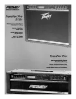 Предварительный просмотр 1 страницы Peavey TransFex Pro Owner'S Manual