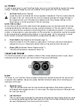 Предварительный просмотр 4 страницы Peavey TransTube Bandit 112 Operating Manual