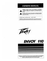 Peavey Transtube Envoy 110 User Manual preview