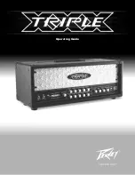 Предварительный просмотр 1 страницы Peavey Triple XXX Operating Manual