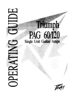 Предварительный просмотр 1 страницы Peavey Triumph TriumphPAG 60 Operating Manual