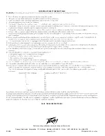 Предварительный просмотр 62 страницы Peavey Tube Fex None Operation Manual