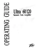 Предварительный просмотр 1 страницы Peavey Ultra 120 Operating Manual