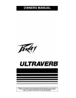 Предварительный просмотр 1 страницы Peavey UltraVerb User Manual