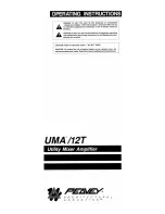 Предварительный просмотр 1 страницы Peavey UMA/12T Operating Instructions Manual