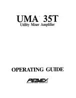 Peavey UMA 35 T Operating Manual предпросмотр