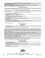 Preview for 8 page of Peavey Unity 1000 SM Owner'S Manual