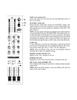 Preview for 9 page of Peavey Versamix User Manual