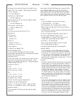 Preview for 2 page of Peavey Versarray 112 Mk2 Specifications