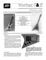 Peavey Vortex 1 Operating Manual предпросмотр