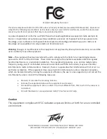 Preview for 2 page of Peavey VSX 26e Operating Manual